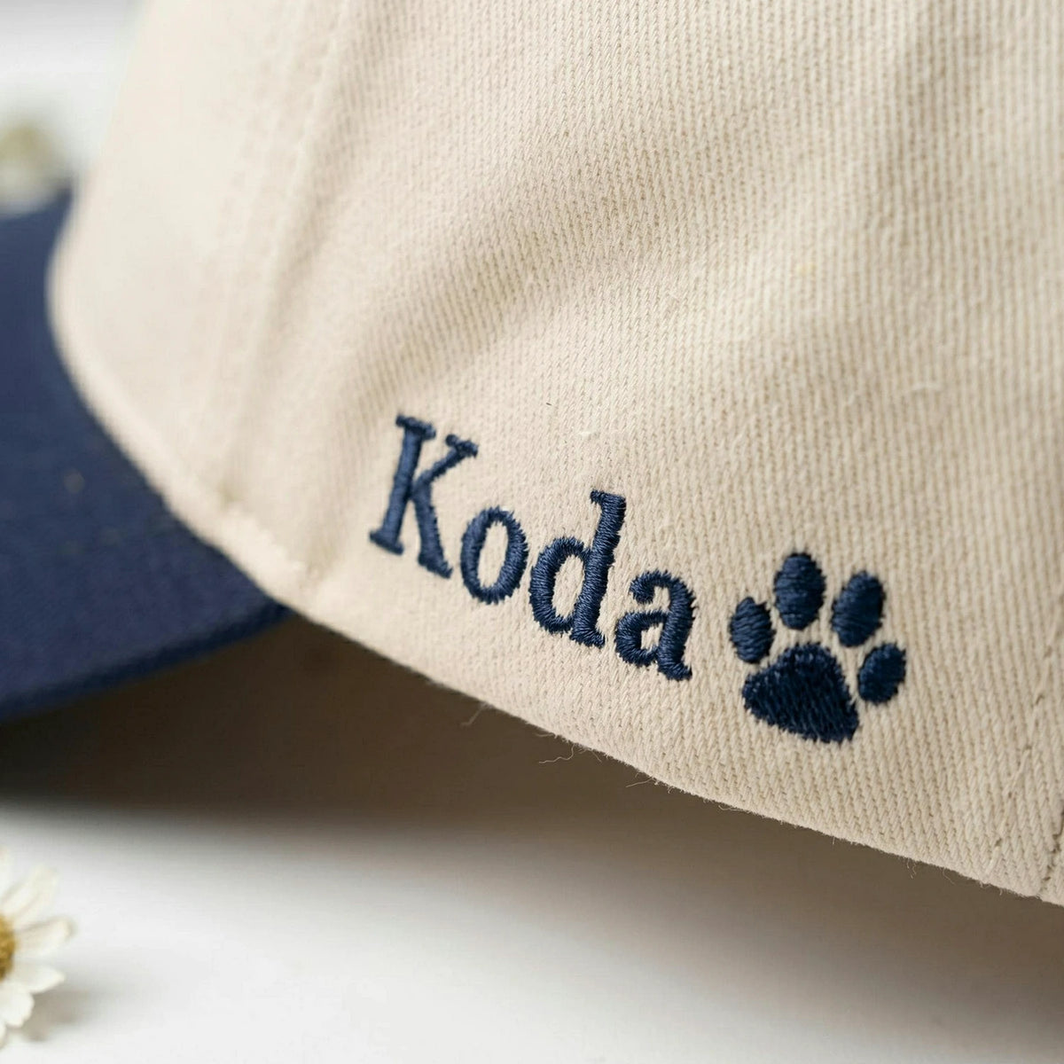 Custom Pet Photo Snapback Hats - Embroidered Dog, Cat or any Pet Portrait Caps