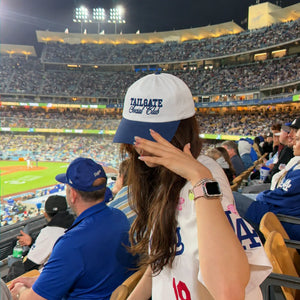 Embroidered Tailgate Social Club Snapback Hats - Trendy Game Day Party Apparel Text, Logo, Name