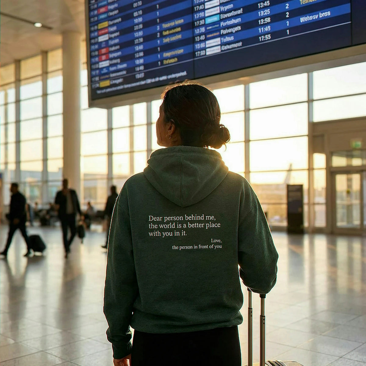 Embroidered You Are Enough Hoodie, Positive Message Gift for a Friend or New Chapter