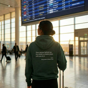 Embroidered You Are Enough Hoodie, Positive Message Gift for a Friend or New Chapter