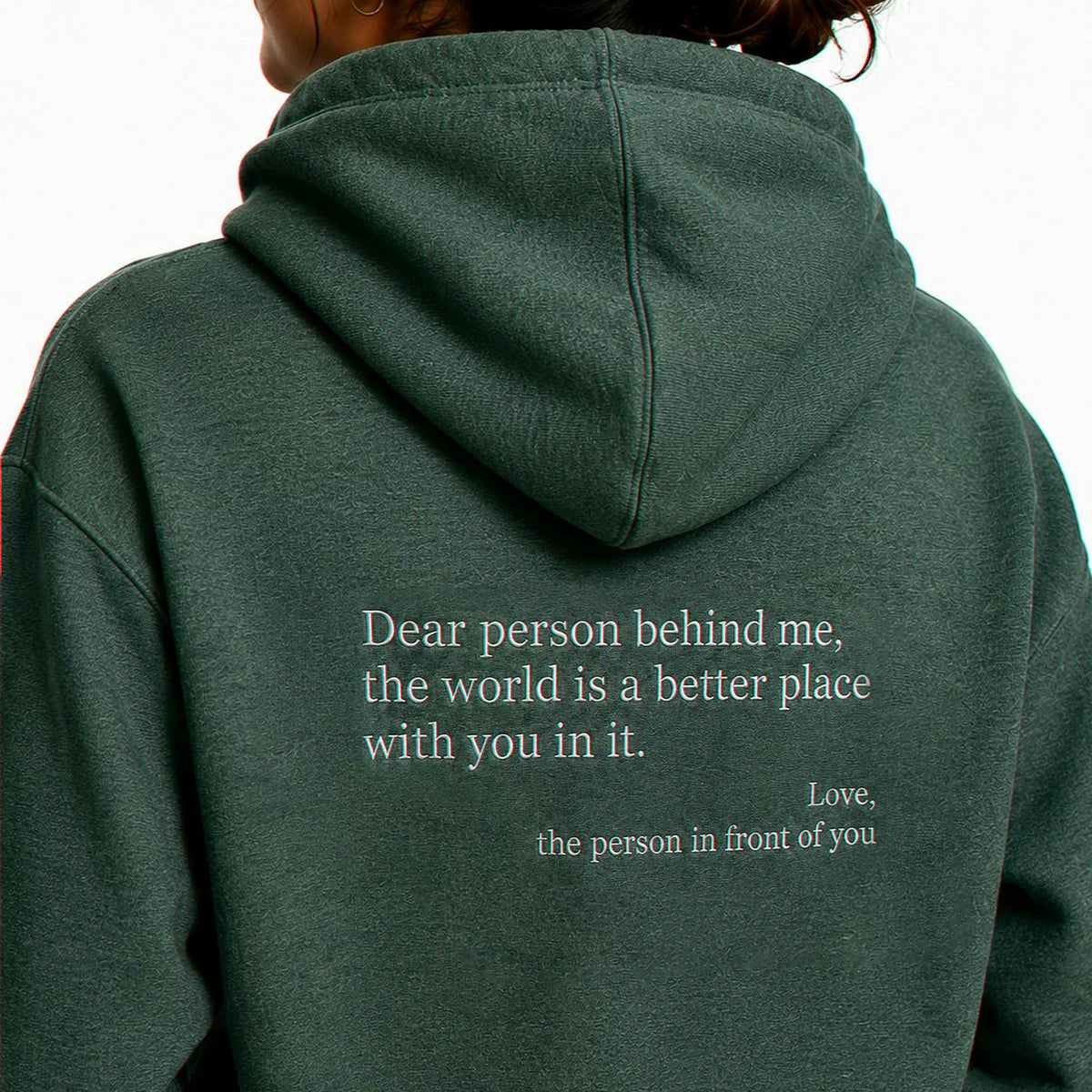 Embroidered You Are Enough Hoodie, Positive Message Gift for a Friend or New Chapter