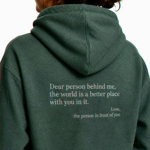Embroidered You Are Enough Hoodie, Positive Message Gift for a Friend or New Chapter