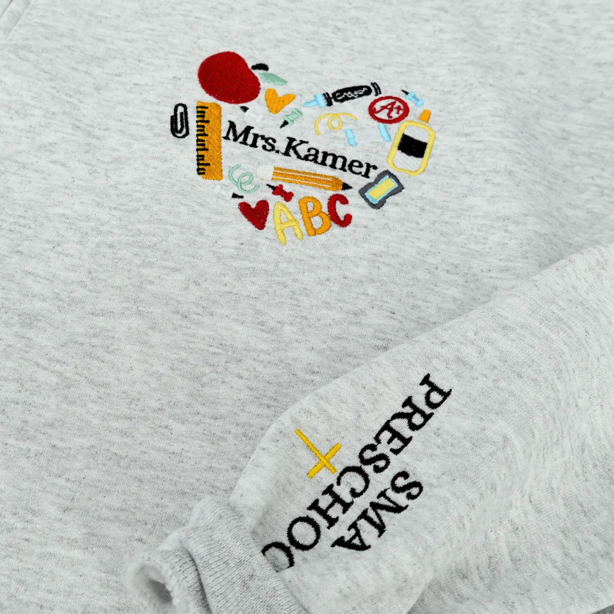 Custom Embroidered Teacher Sweatshirt, Personalized Teacher Gift with 90s Vibe Daycare