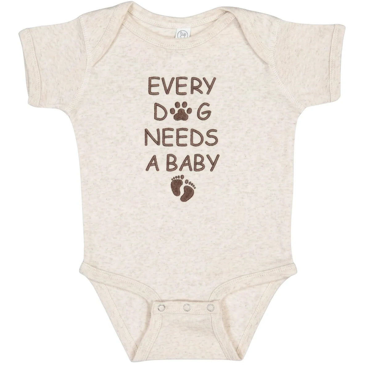 Embroidered Every Dog Needs a Baby Onesie – cute baby bodysuit for pregnancy announcement gift