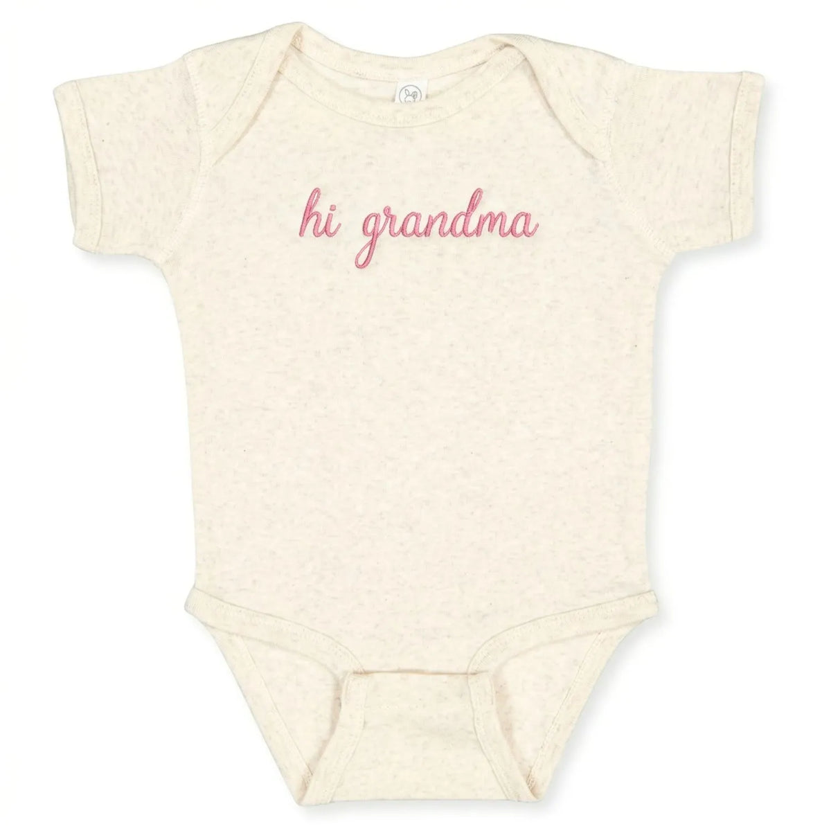 embroidered hi grandma baby onesie for first grandchild pregnancy announcement outfit