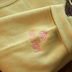 Custom New Dog Portrait Sweatshirt for Husband - Embroidered Pet Photo Crewneck & Name - First Time Dog Dad Gift for Him