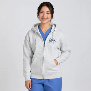 Personalized Floral RN Name Quarter Zip, Custom Embroidered Nurse Week, Birthday, Mother's Day Gift for Nurse