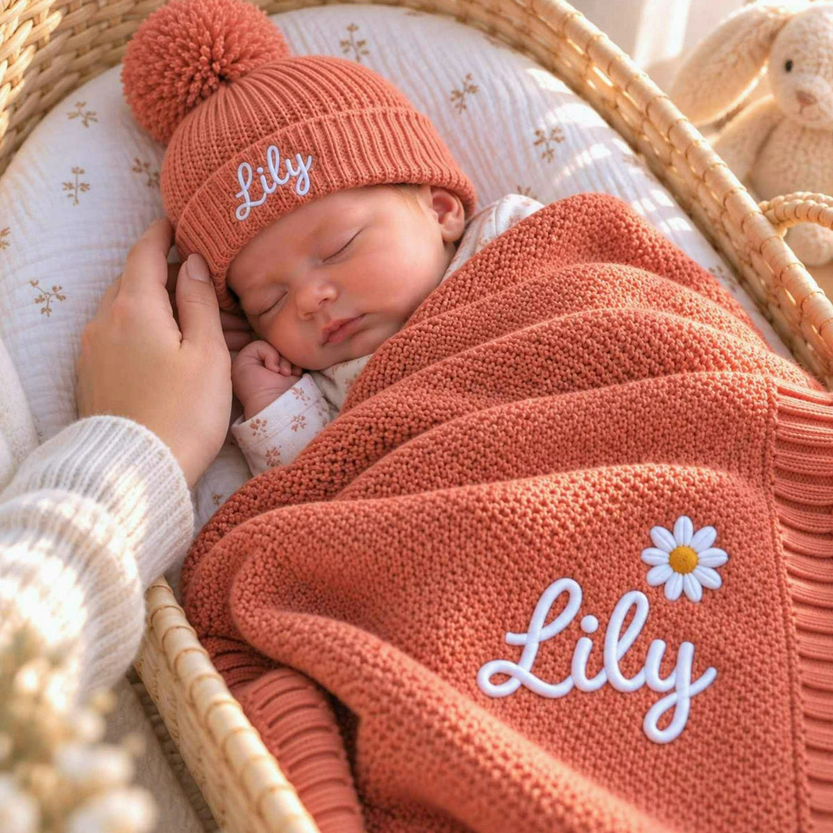 Baby Blankets for Boys & Girls, Personalized Embroidered Best Friend Baby Shower Gift Boy, Newborn Keepsake