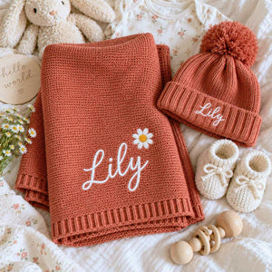 Baby Blankets for Boys & Girls, Personalized Embroidered Best Friend Baby Shower Gift Boy, Newborn Keepsake