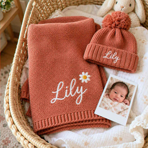 Baby Blankets for Boys & Girls, Personalized Embroidered Best Friend Baby Shower Gift Boy, Newborn Keepsake