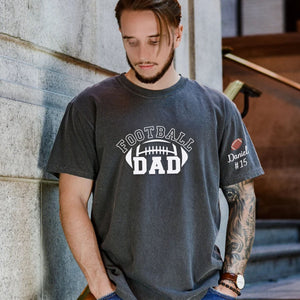 Comfort Color® Embroidered Football Dad Shirt