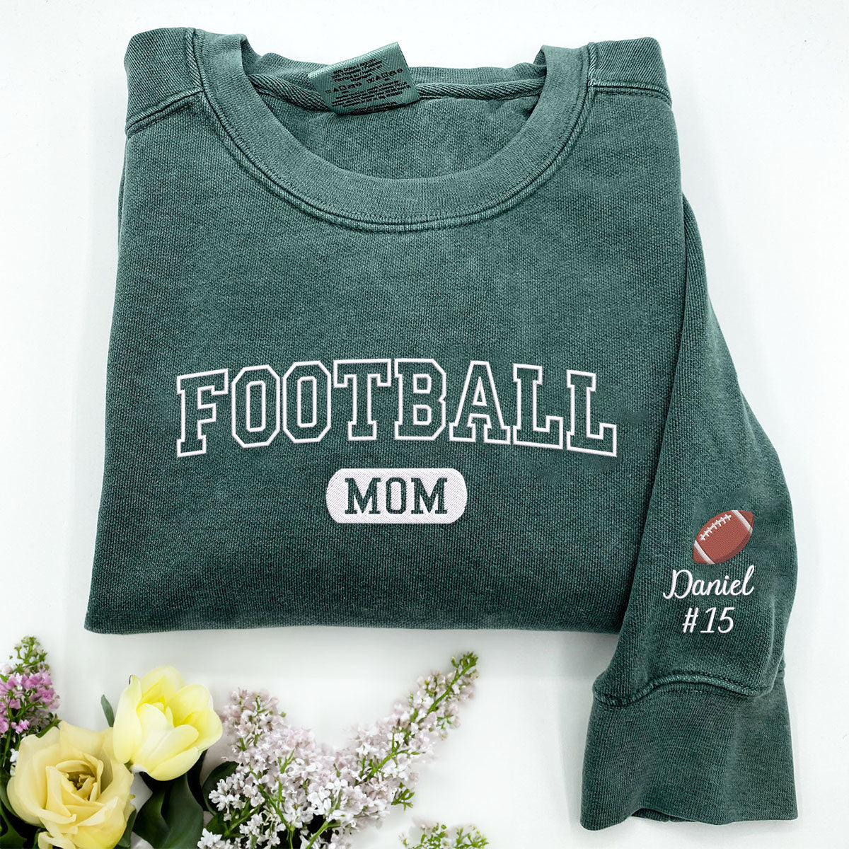 football mom gear Football Mom Sweatshirt: The Perfect Gift to Show Your Appreciation TShirt (#C1717) / L / True Navy