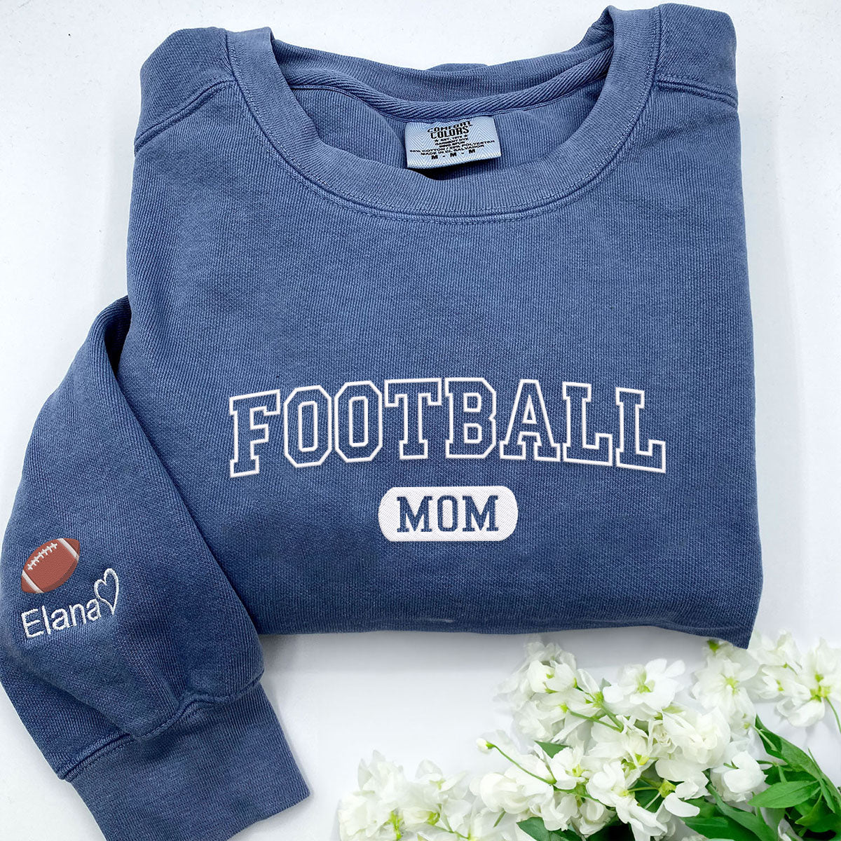 football mom gear Football Mom Sweatshirt: The Perfect Gift to Show Your Appreciation TShirt (#C1717) / L / True Navy
