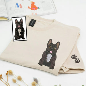 Sand Frenchie Dog Portrairt from Photo, Gift for Dog Mom
