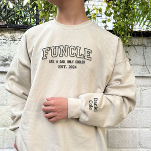 funcle sweatshirt sand color