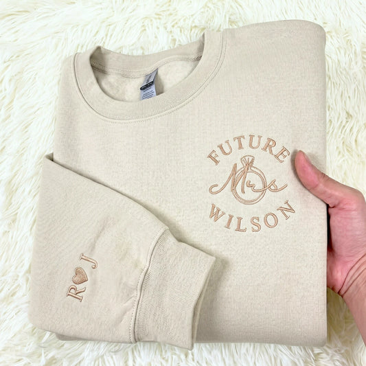 Personalized Bridal Shower Gift Sweatshirt for Future Daughter in Law