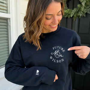 Personalized Bridal Shower Gift Sweatshirt for Future Daughter in Law