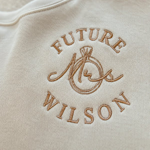 Personalized Bridal Shower Gift Sweatshirt for Future Daughter in Law