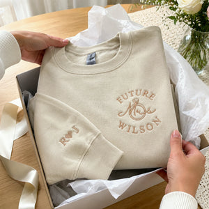 Personalized Bridal Shower Gift Sweatshirt for Future Daughter in Law
