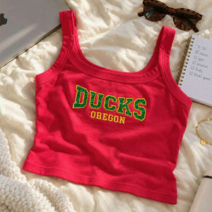 Custom Glitter School Team Mascot Tank Top, Embroidered Back To College Team Name Shirt Commitment Day Outfit