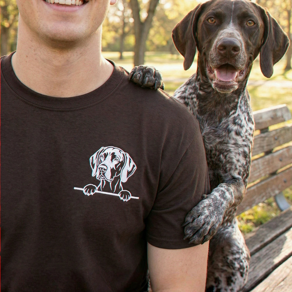 Dark Chocolate custom GSP Dog, Gift for Dog Dad