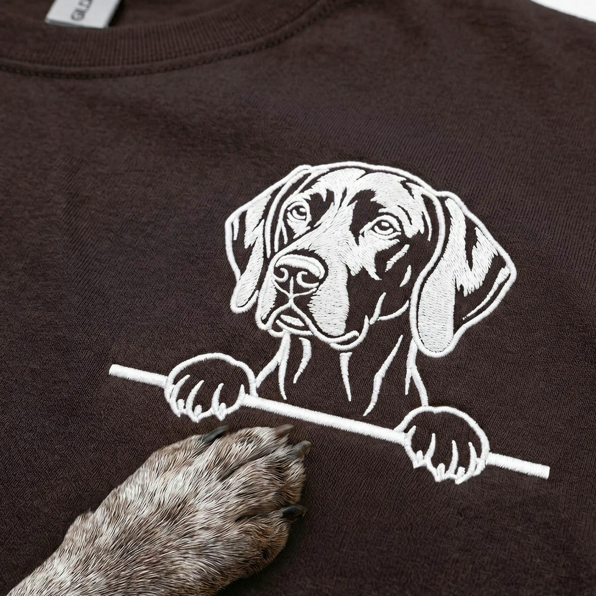 Custom Gsp Dog Photo T-Shirt, Embroidered German Shorthaired Pointer Tee, Gift for Husband, Gsp Dad