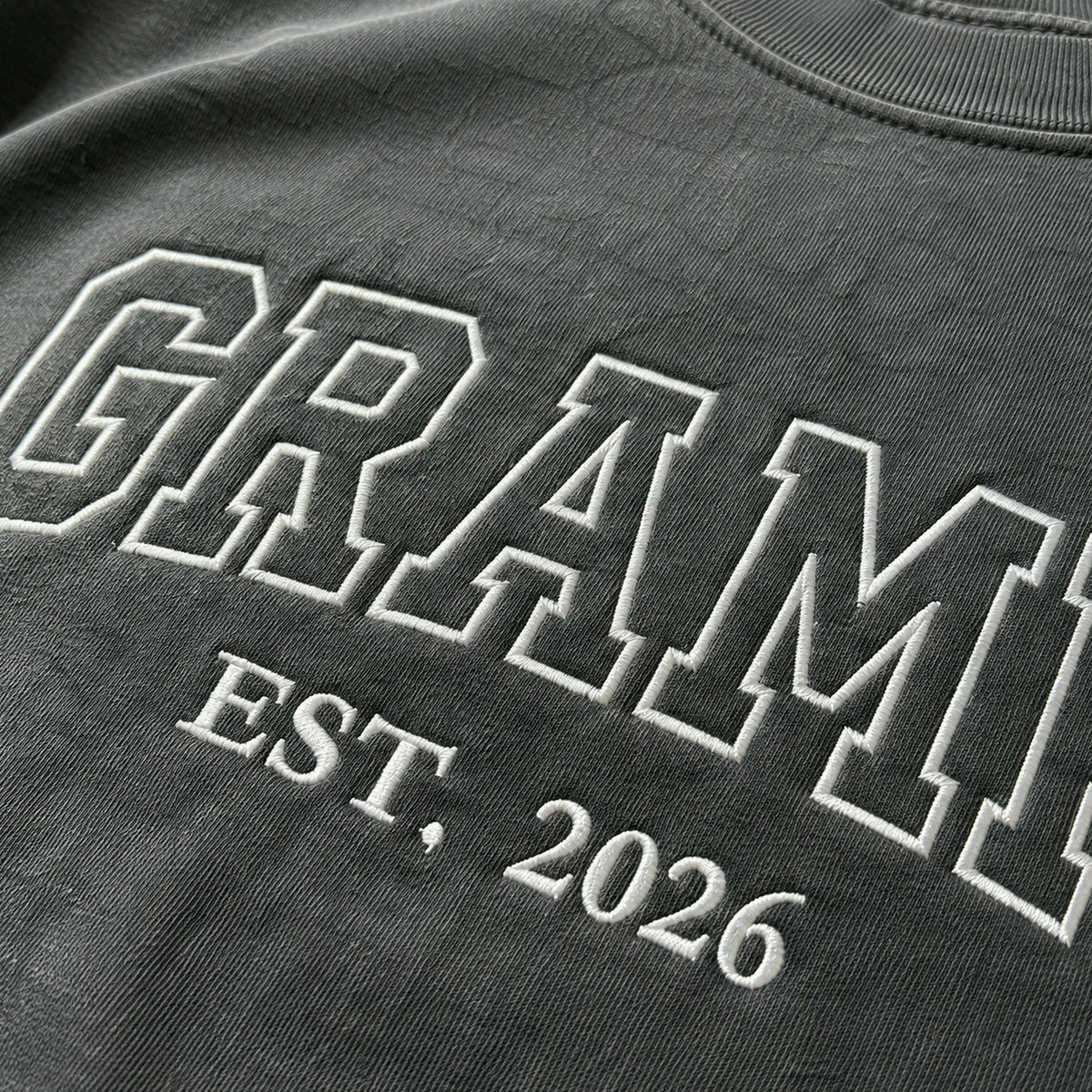 Grampy T-Shirt or Sweatshirt Embroidered for New Grandpa - Father's Day Gift for Husband from Wife, Daughter-in-Law