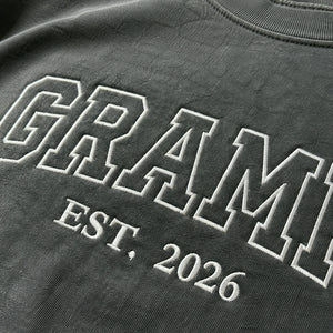 Grampy T-Shirt or Sweatshirt Embroidered for New Grandpa - Father's Day Gift for Husband from Wife, Daughter-in-Law
