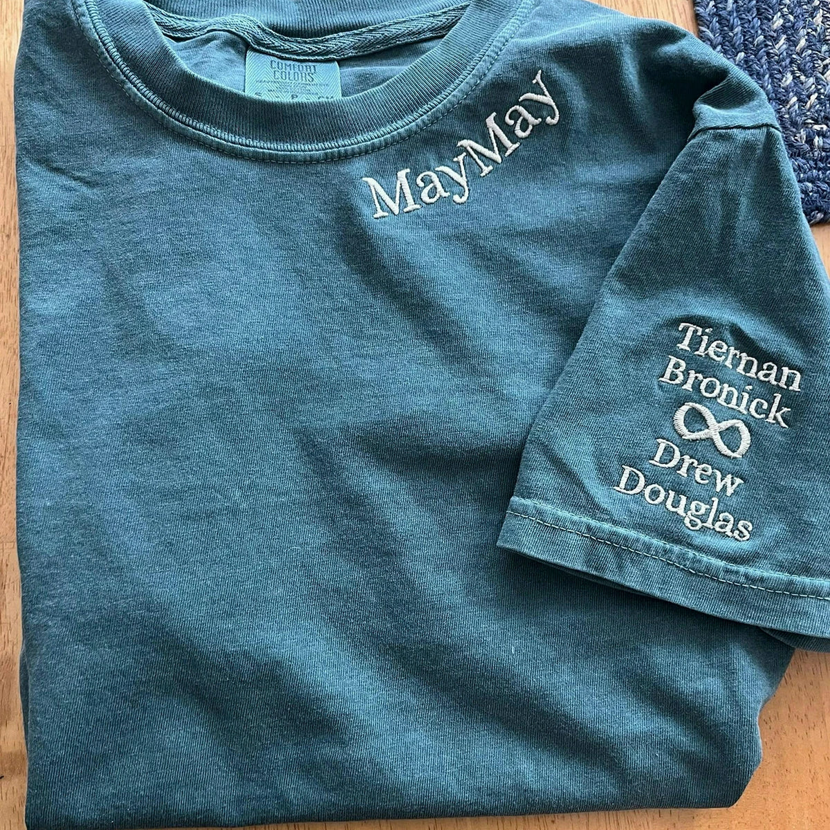 Personalized Grandma Grammy Sweatshirt with Grandkids Names, Embroidered Gift from Grandchildren