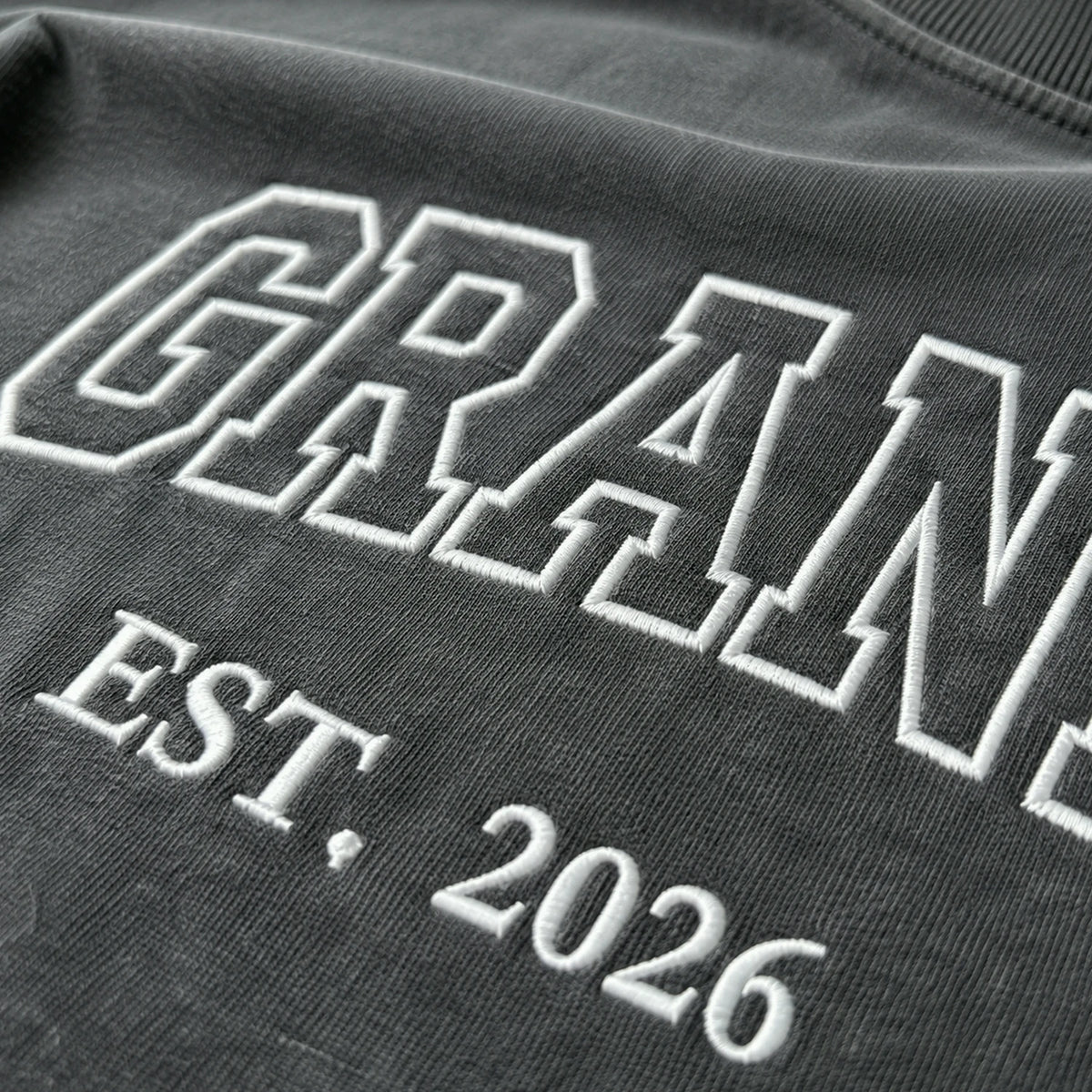 Custom GrandFather T-Shirt, Minimalist Embroidered New Grandpa Sweatshirt - Father's Day Gift for Him from Wife, Daughter, Daughter in law, Son