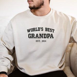 worlds best grandpa sweatshirt