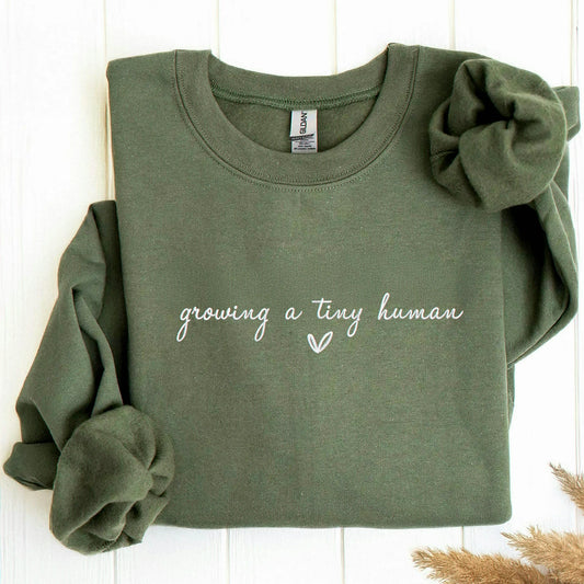 Embroidered Mama Sweatshirt, Personalized Mom Gift with Kids Names, Icon on Sleeve
