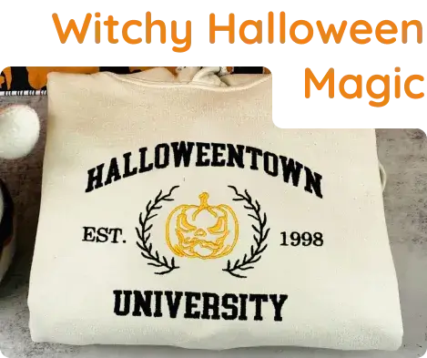 Embroidered Halloween Sweatshirts Hoodies