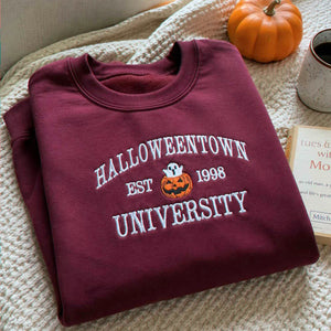 Halloweentown University Fall Shirt, Sweatshirt or Hoodie, Embroidered Halloween Gift, Spooky Season