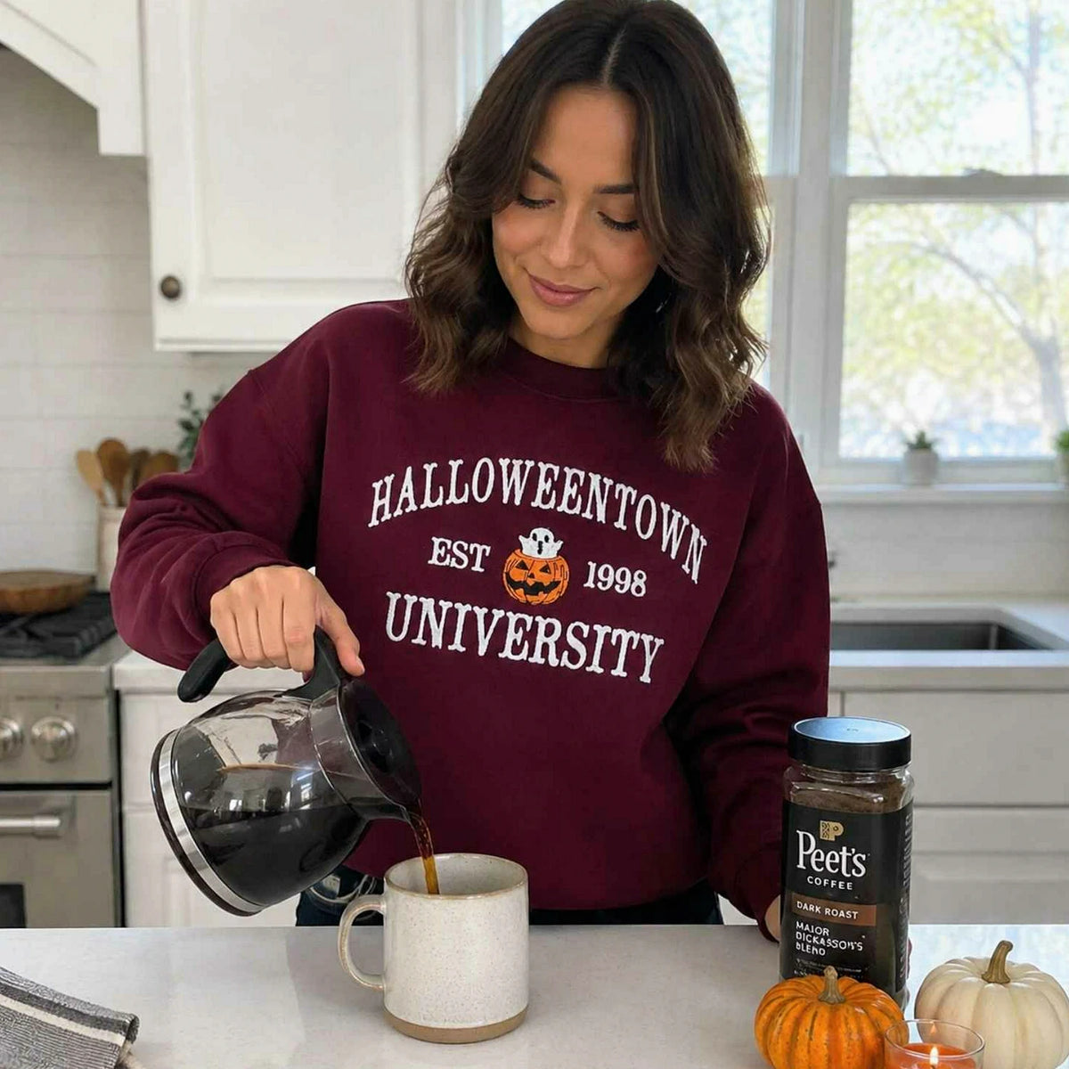 Halloweentown University Fall Shirt, Sweatshirt or Hoodie, Embroidered Halloween Gift, Spooky Season