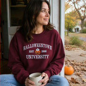 Halloweentown University Fall Shirt, Sweatshirt or Hoodie, Embroidered Halloween Gift, Spooky Season