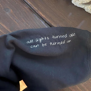 Custom Handwriting Embroidered Sweatshirt, Personalized Message Gift for Dad or Husband