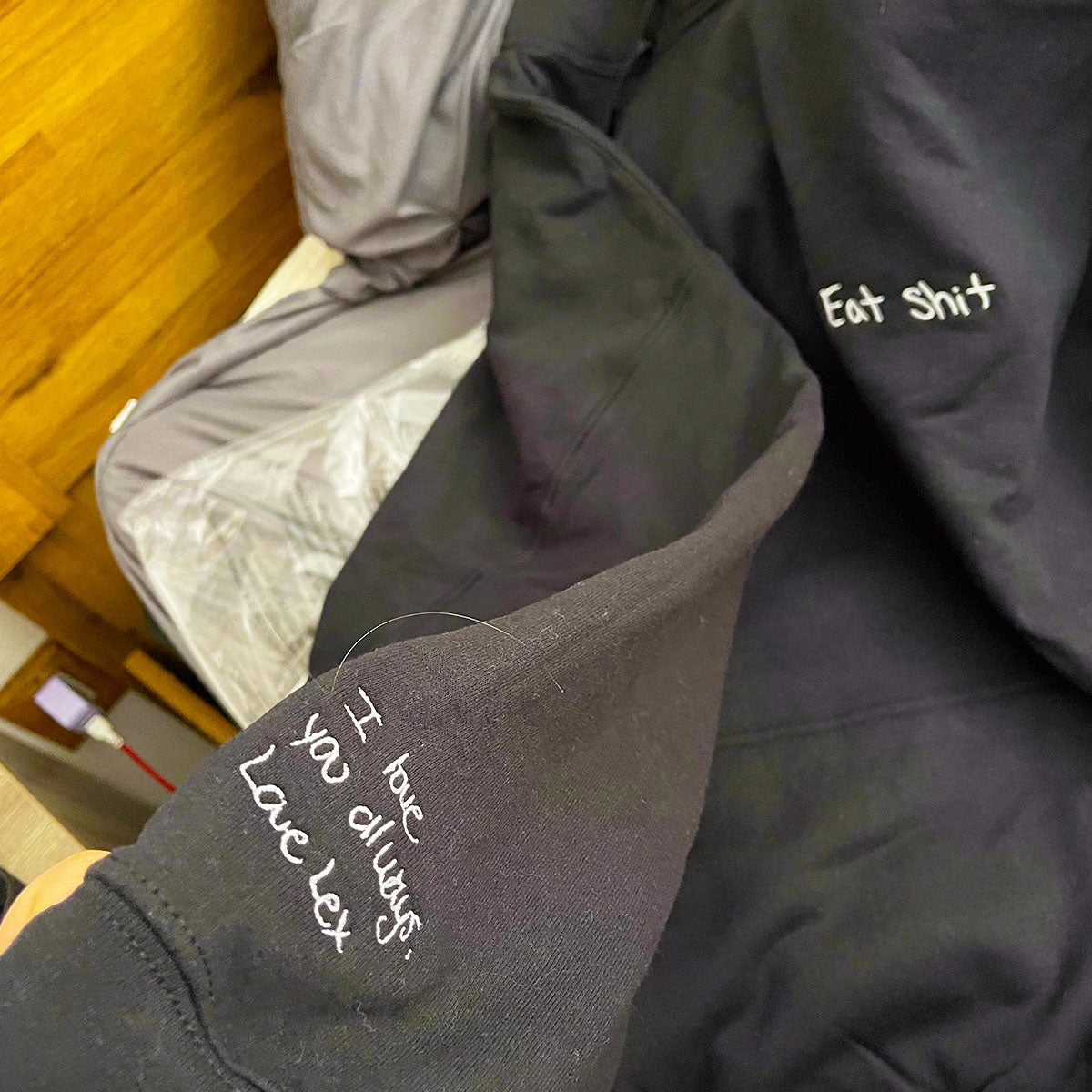 Custom Embroidered Handwritting Sweatshirt from Your Photo - Embroly