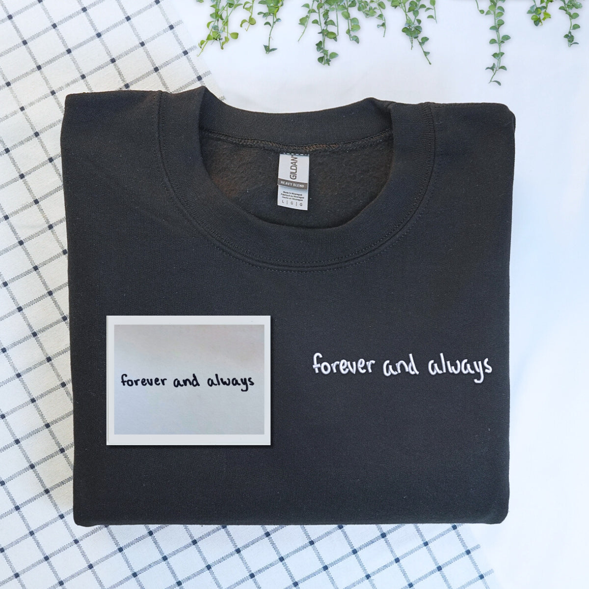 Custom Embroidered Handwritting Sweatshirt from Your Photo - Embroly