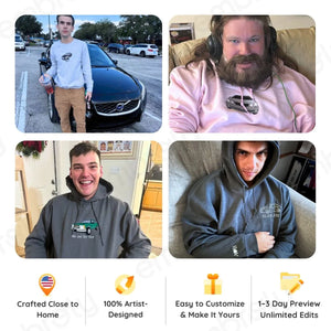 Custom Car from Photo, Embroidered Sweatshirt, Hoodie, Car Guy Gifts