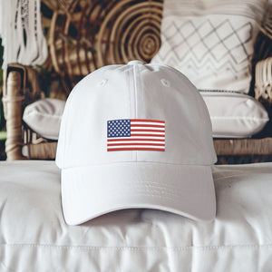 Embroidered American Flag Hat