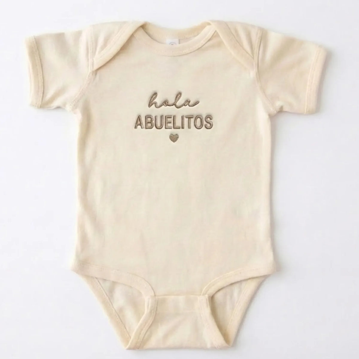 Hola Abuelitos Onesie - Embroidered Gift for New Grandparents