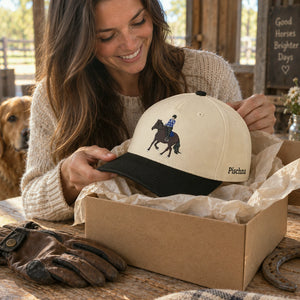 Custom Horse Portrait Snapback Hat, Embroidered Horse Photo Gift, Personalized Side Back Cap
