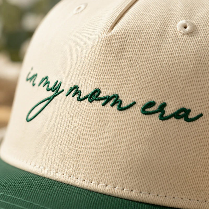Embroidered In My Mom Era Snapback Hat, Custom Side Back Cap, Cute Bestie Gift for Her