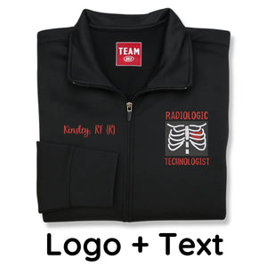 Custom Embroidered Radiology Jacket for Women - Personalized Gift for RT X-Ray Technicians