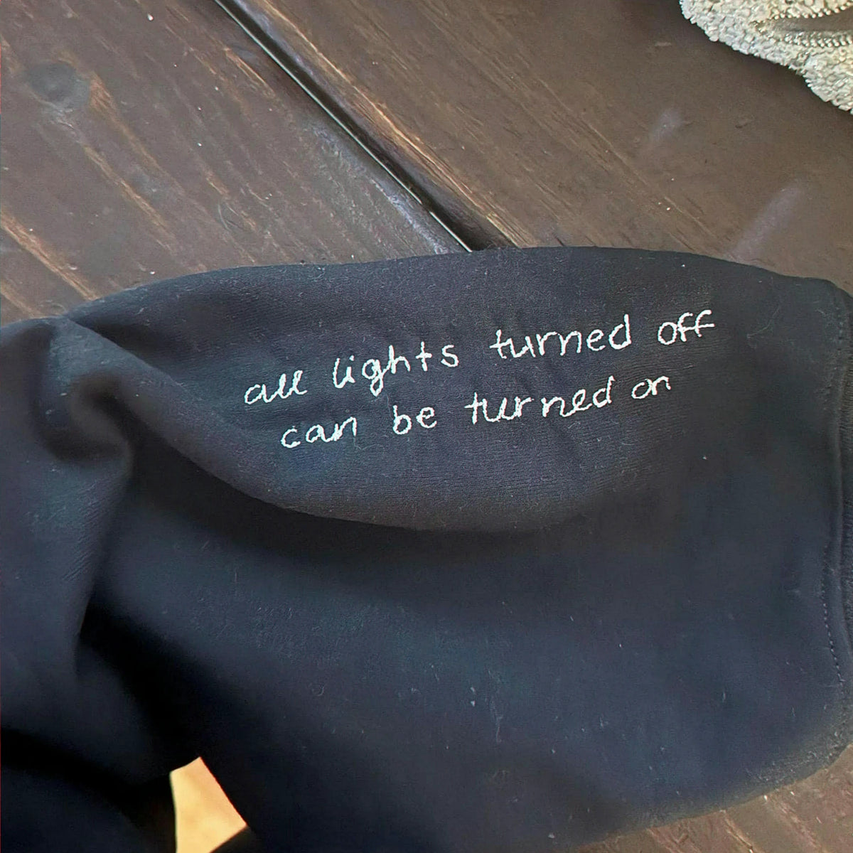 Custom Grandma Grandpa Matching Sweatshirts With Embroidered Kids Drawing and Handwriting, Grandparents Gift