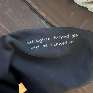 Custom Grandma Grandpa Matching Sweatshirts With Embroidered Kids Drawing and Handwriting, Grandparents Gift