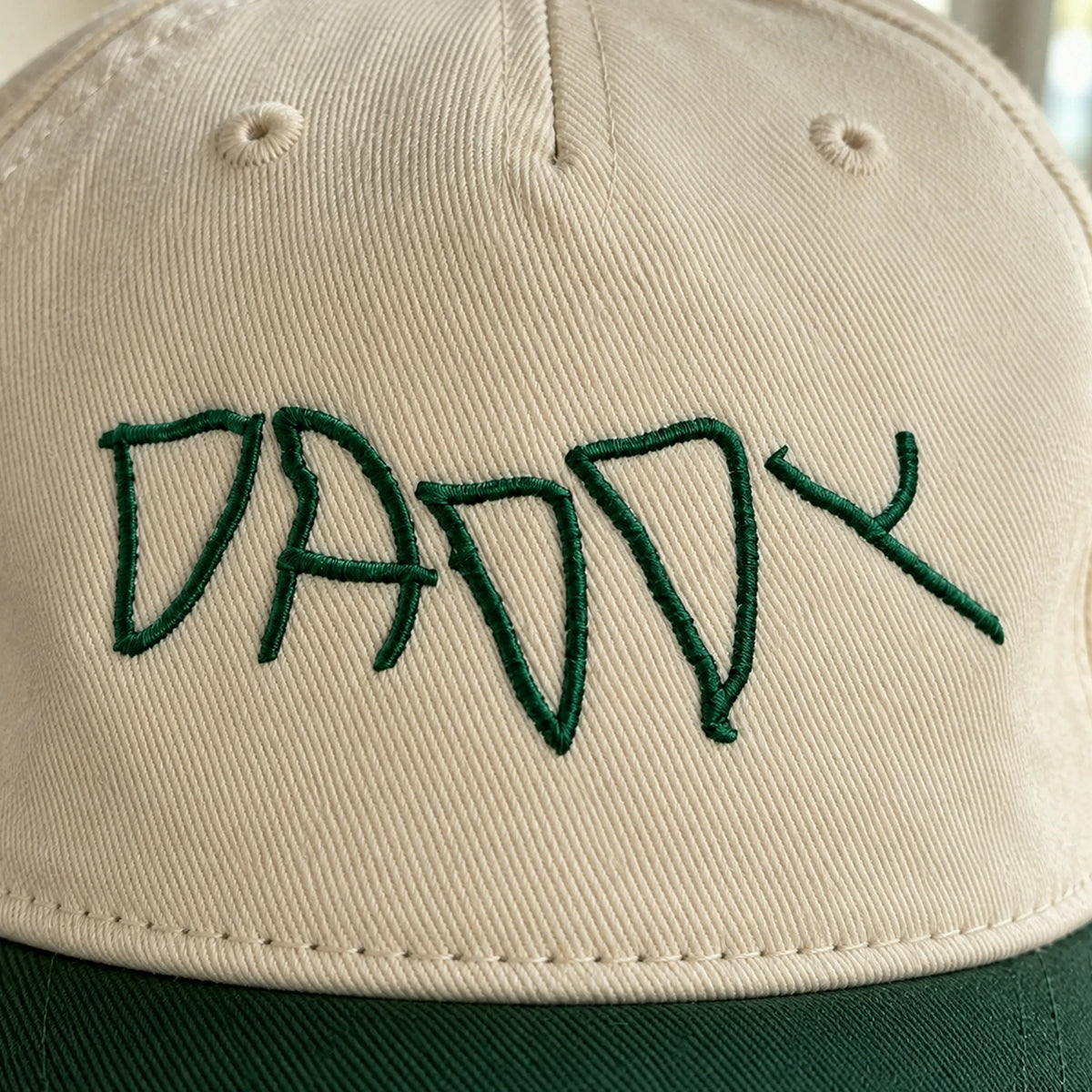 Custom Kids Handwriting Snapback Hats - Embroidered Daddy Caps with Childrens Artwork
