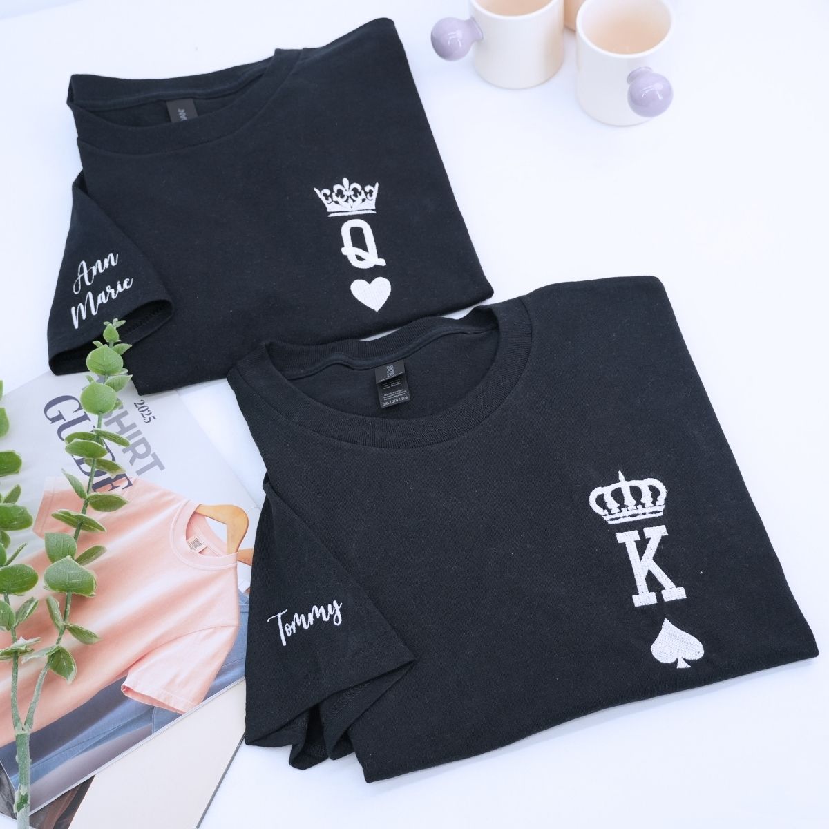 Black King and Queen T-Shirt, Gift for Couple