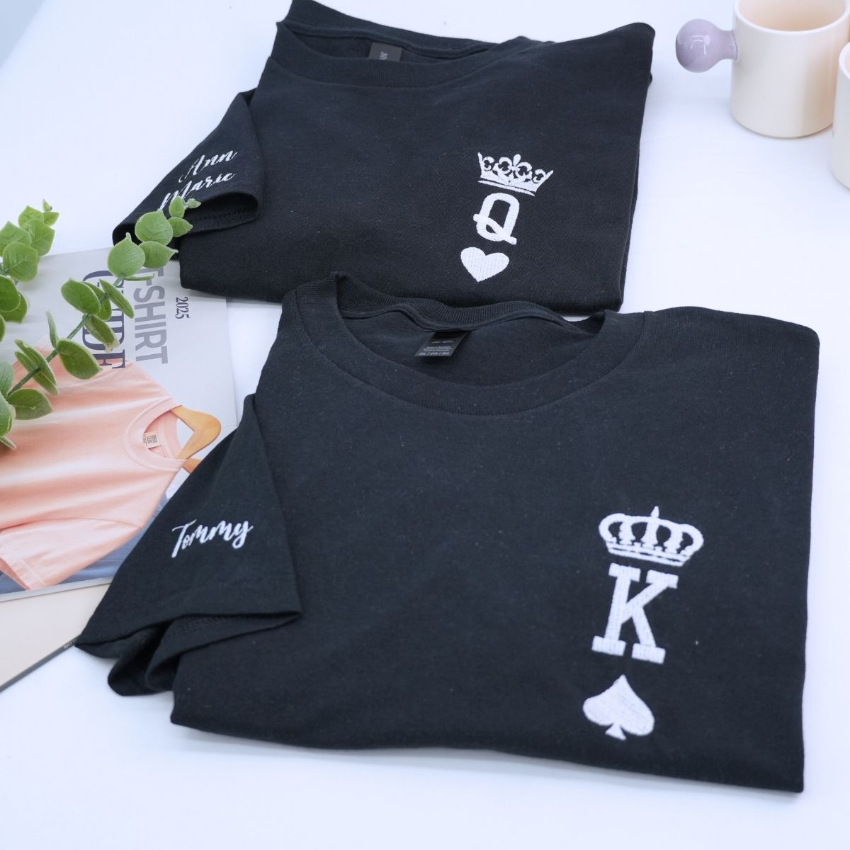Black King and Queen T-Shirt, Gift for Couple